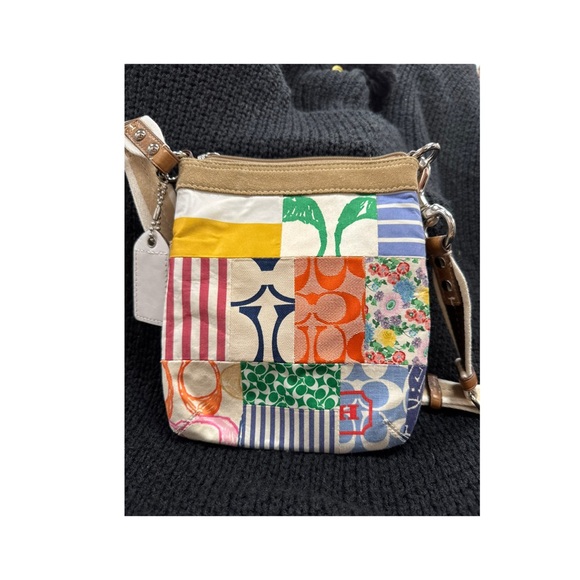 Colorful Coach Patchwork Crossbody Bag - Picture 2 of 8